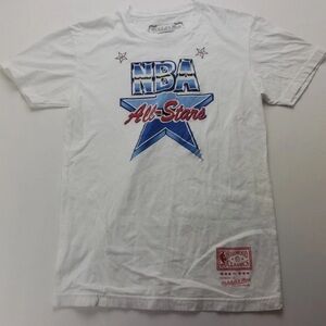White NBA All-Stars T-Shirt cotton size small